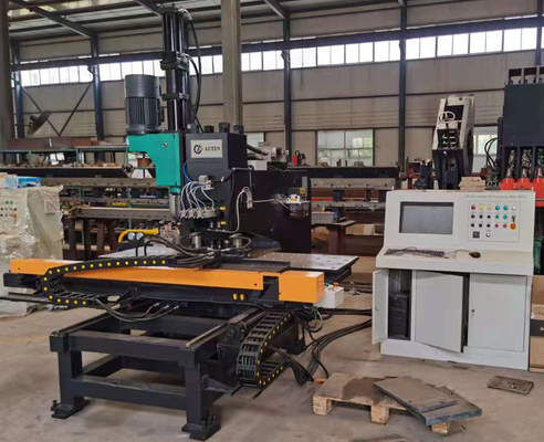 1200KN Servo تغذیه حفاری نیروی Cnc صفحه سوراخ حفاری ماشین با 26mm حداکثر قطر سوراخ