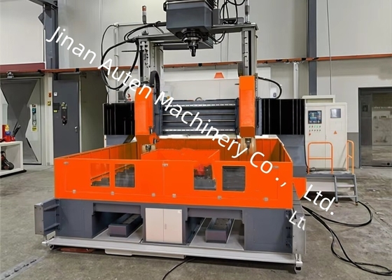 دستگاه سوراخ‌کاری CNC اتوماتیک صفحه با نیروی گیره 7.5KN، عرض شیار T 28mm، توان خنک‌کننده 0.45KW