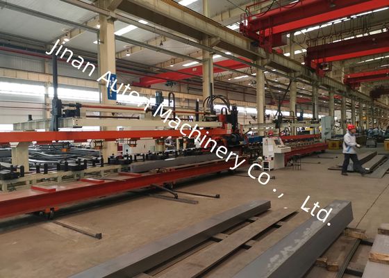خط تولید پانچ CNC تیر کامیون با ضخامت 3-6 میلی‌متر، استحکام کششی مواد 750 مگاپاسکال