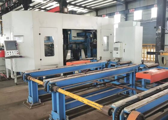 ماشین جدید CNC H Beam Boring Machine برای ساخت و ساز فولاد 11/15KW قدرت موتور پیچ