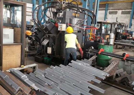 Model JNC2020 Automated CNC Angle Punching Cutting Machine For Streamlined Steel Production