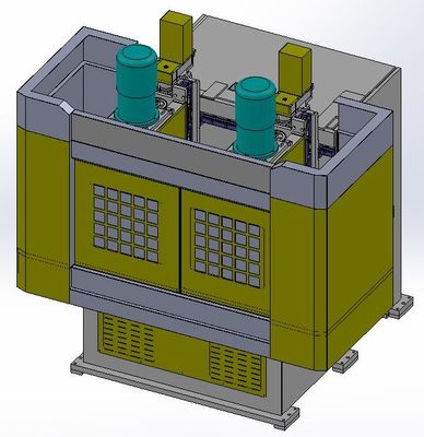 دستگاه حفاری فلنج فلزی پرسرعت CNC با 2 اسپیندل سیستم زیمنس