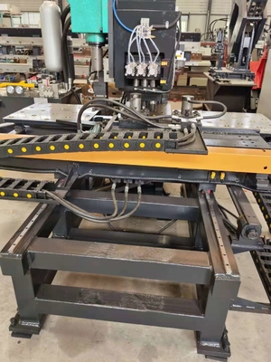1200KN Servo تغذیه حفاری نیروی Cnc صفحه سوراخ حفاری ماشین با 26mm حداکثر قطر سوراخ