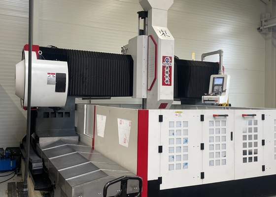 ارتفاع دروازه 800 میلی متر دستگاه سوراخکاری صفحه فلنج ماشینکاری دروازه ای CNC مخروطک اسپیندل BT50