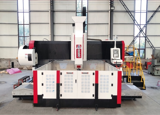 ارتفاع دروازه 800 میلی متر دستگاه سوراخکاری صفحه فلنج ماشینکاری دروازه ای CNC مخروطک اسپیندل BT50