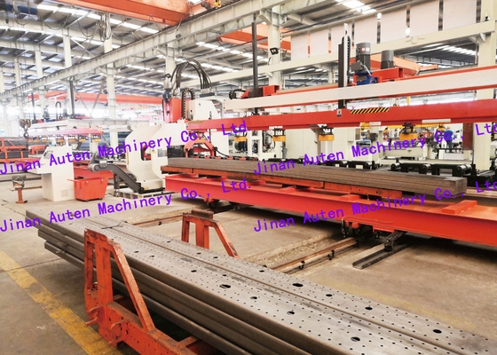 خط تولید پانچ ورق CNC با نیروی اسمی 120 تن، 25 ماژول برای تیر تخت کامیون