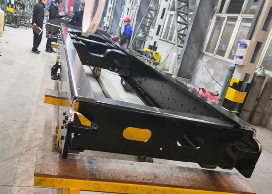خط تولید پانچ ورق CNC با نیروی اسمی 120 تن، 25 ماژول برای تیر تخت کامیون