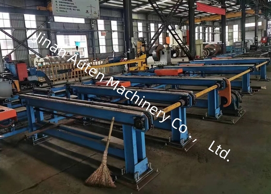 دستگاه سوراخ‌کاری، قلاویزکاری و علامت‌گذاری تیرآهن CNC با قطر سوراخ 5-30 میلی‌متر، خط تولید با 4 ابزار و 3 ردیف مجله ابزار