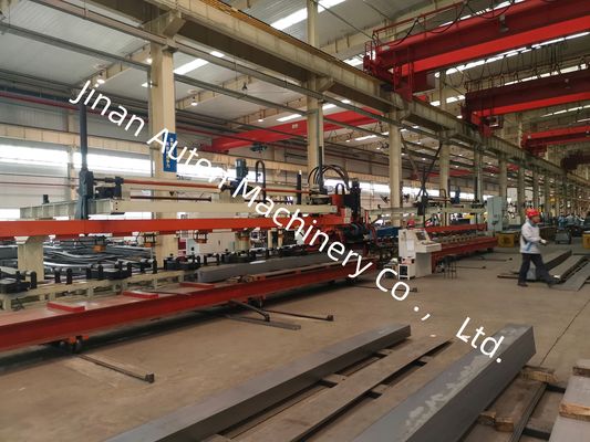 مورد استفاده برای تیرهای کامیون سبک CNC دستگاه پانچ پرتو طولی خط پردازش ورق فلز