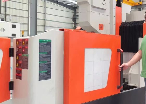 ابعاد کلی 4000x3800x2800 میلی‌متر میز کار دستگاه حفاری CNC متحرک حداکثر قطر حفاری 60 میلی‌متر