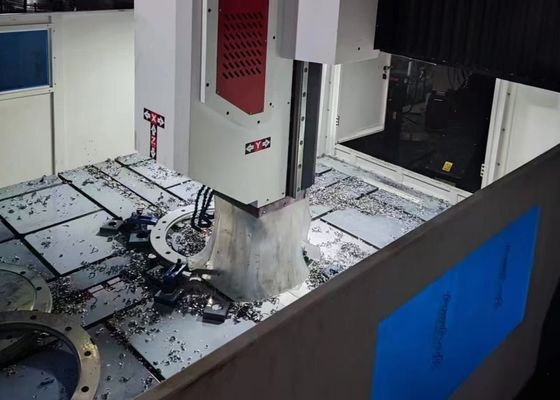 6000x3900x2700mm اندازه کلی ماشین حفاری فلزی CNC Gantry 70mm حداکثر قطر حفاری