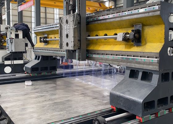 4000x4000mm اندازه قطعه کار CNC ورق فلز سوراخ کردن ماشین 80mm حداکثر قطر حفاری