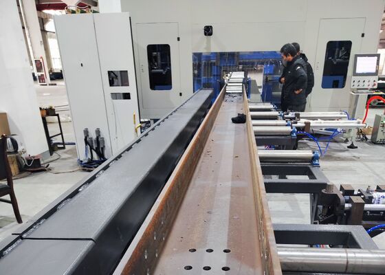 ماشین جدید CNC H Beam Boring Machine برای ساخت و ساز فولاد 11/15KW قدرت موتور پیچ