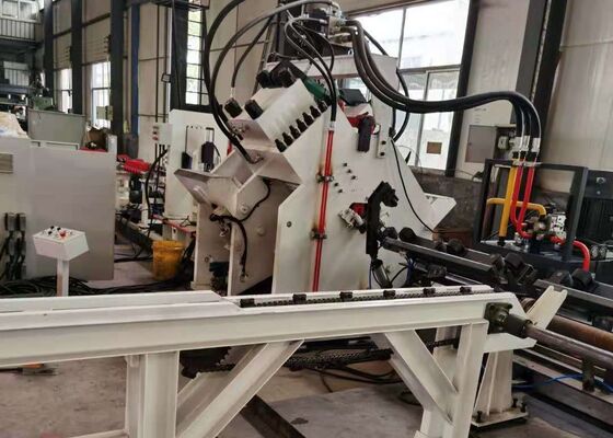 Double Or Single Blade Cnc Steel Angle Cutting Punching Machine Line 80m/Min Feeding Speed