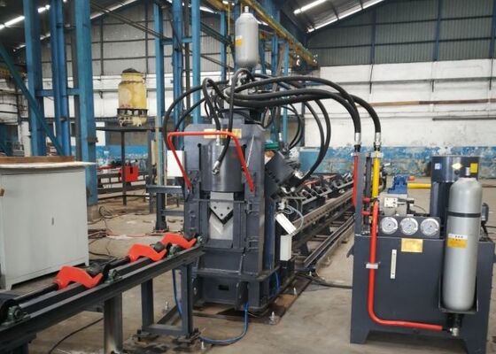 2200/4300KN قدرت برش JNC سری CNC ضربه زدن علامت گذاری و برش ماشین برای زاویه