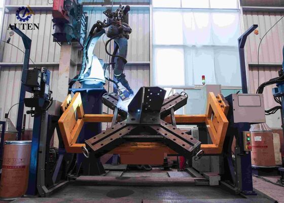 CNC Angle Punching Machine Dual Positioners 5 Axis Gantry Robot For Accurate Transmission Tower Welding