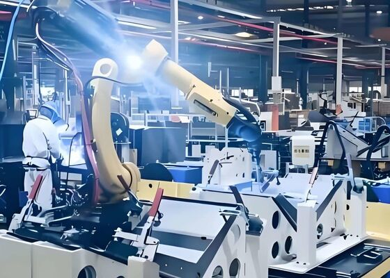 با مشعل جوشکاری ایستگاه کاری رباتیک جوشکاری استاندارد در ماشین آلات مهندسی و کشتی سازی