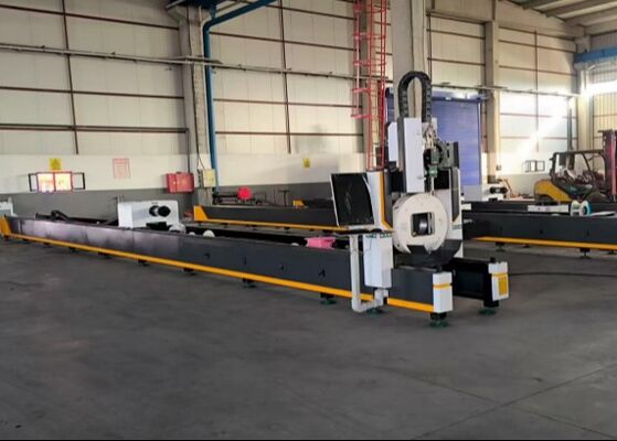 380V / 50Hz منبع برق ماشین برش ليزری لوله CNC 300mm X محور مسیر