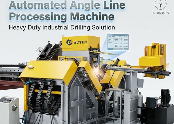 استفاده می شود برای ساخت فولاد Cnc زاویه حفاری فولاد خط ماشین با سیستم هیدرولیک