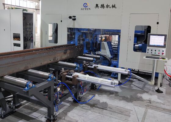 مجهز به دستگاه اره حفاری پرتو 3 اسپیندل Cnc H برای صنعت سازه های فولادی