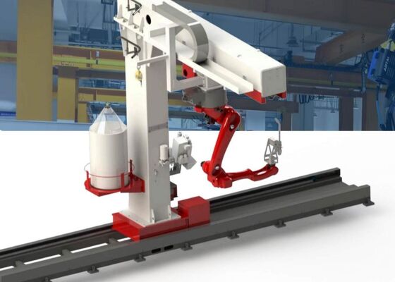 ± 0.07mm تکرار پذیری روبات جوش ریل معکوس ماشین 180000Lux مقاومت نور