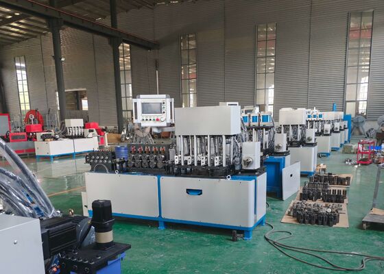 125 * 30 سیلندری ضربه زدن CNC ماشین شکل گیری حلقه آهن صاف 3KW تغذیه سرو موتور