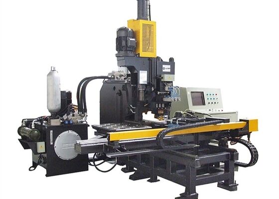 ماشین CNC برای نشان دادن و سوراخ کردن صفحه با سه ایستگاه برای صفحه فولادی
